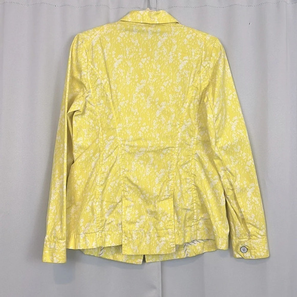 Cabi Women’s Yellow & White Button Up Jacket Size Small - Picture 2 of 6
